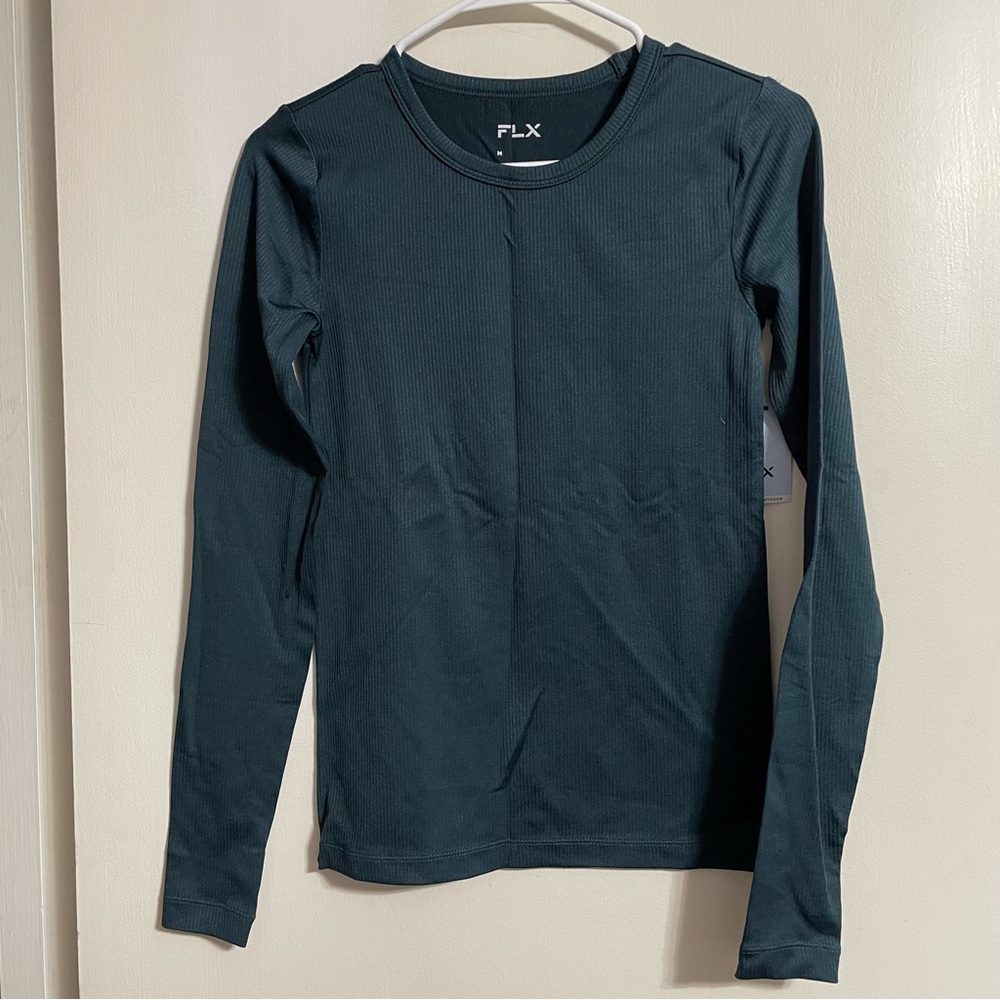NWT Flx Long Sleeve Ribbed Athletic Shirt